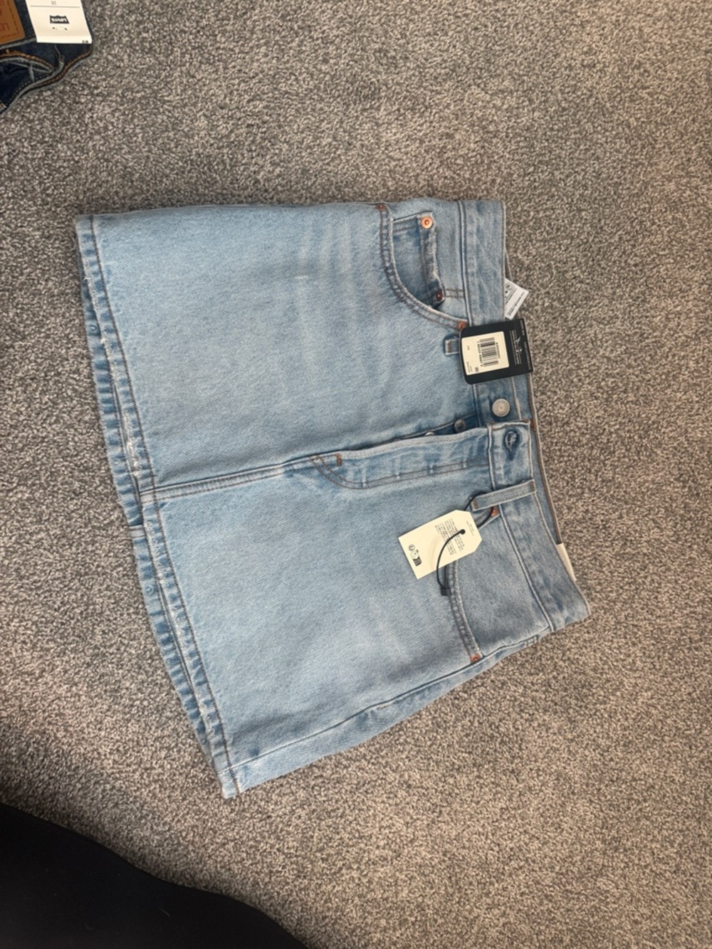 Levi's Light Blue Icon Denim Skirt